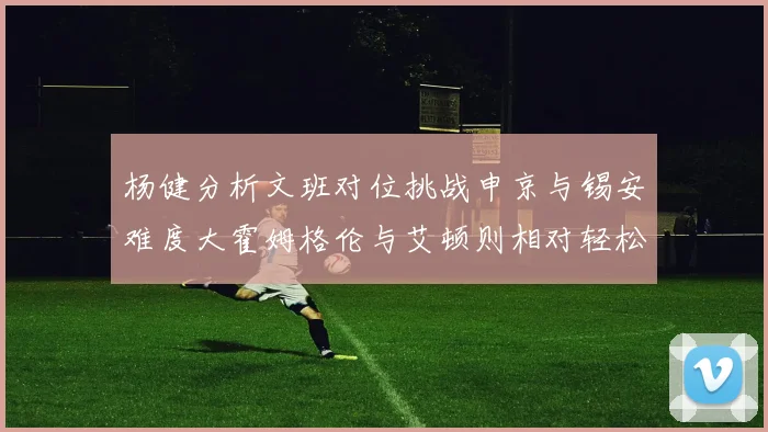 杨健分析文班对位挑战申京与锡安难度大霍姆格伦与艾顿则相对轻松